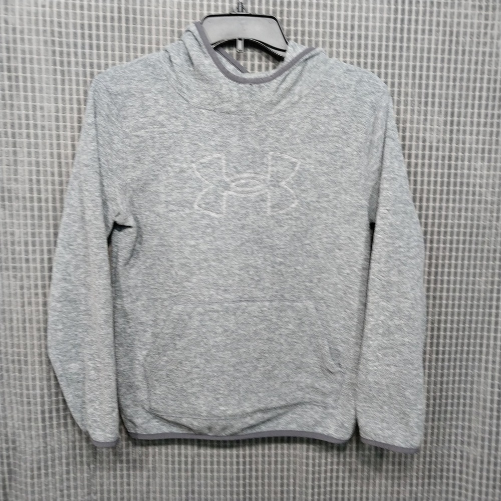 Under Armour Fleece Hoodie Youth Medium Pullover Sweatshirt UOFHB01F-052 Gray